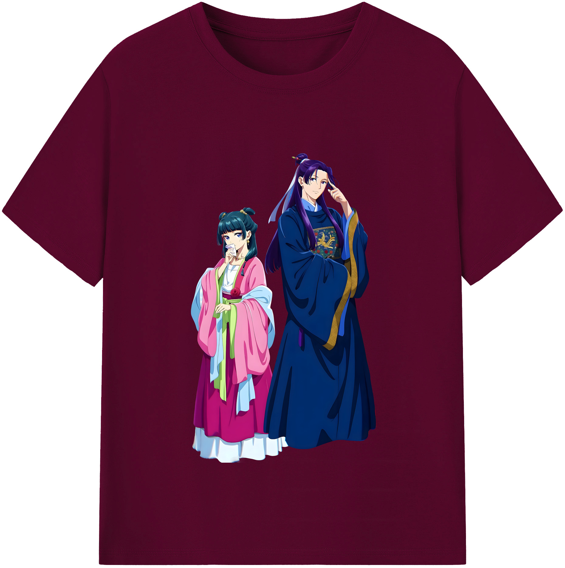 （画像用） 薬屋のひとりごと The Apothecary Diaries レディースカジュアルプリントTシャツ（綿100％）